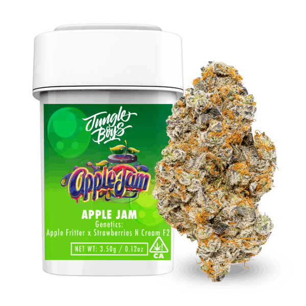Buy Jungle Boys | Apple Jam - 3.5g Flower Online available here in stock at Cali Packs On Sales and enjoy a variety of marijuana branded products on sale.